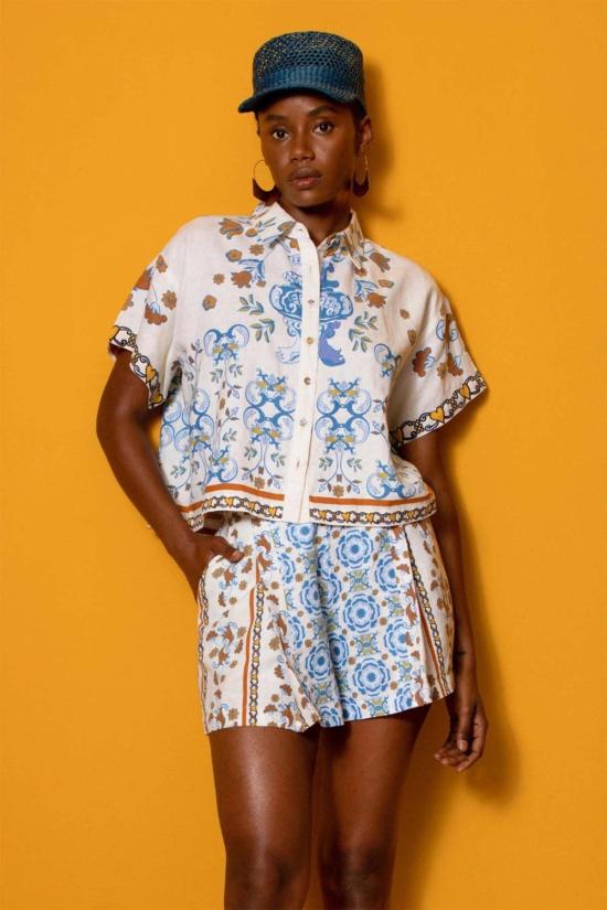  캐롤리나 케이 숏팬츠 캐롤라이나 K 로마 반바지