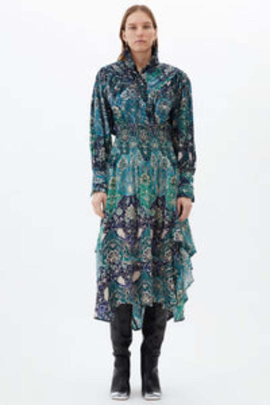  마리아 셰르 롱 스커트 Maria Cher Lugo Amapola 스커트 믹스 2 블루 - MARIA CHER