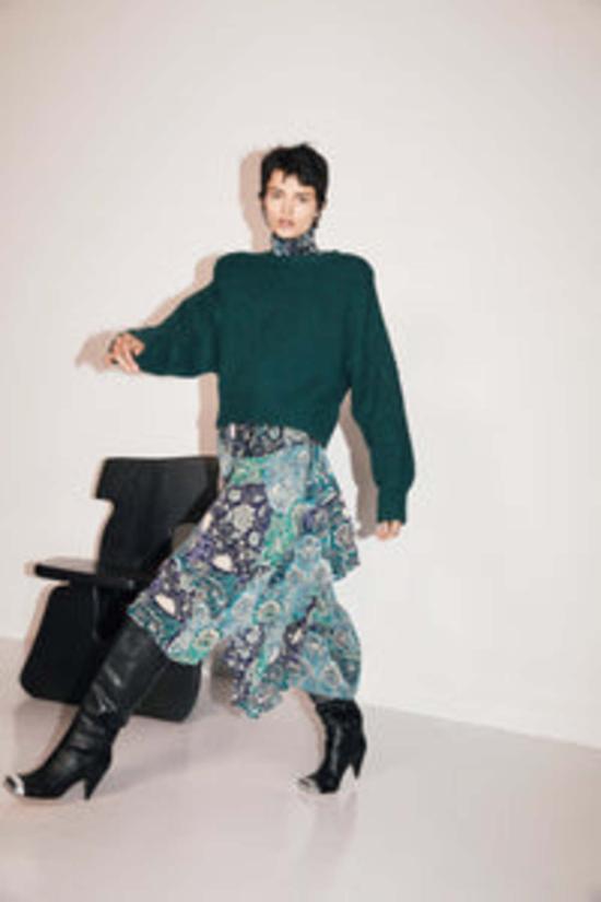  마리아 셰르 롱 스커트 Maria Cher Lugo Amapola 스커트 믹스 2 블루