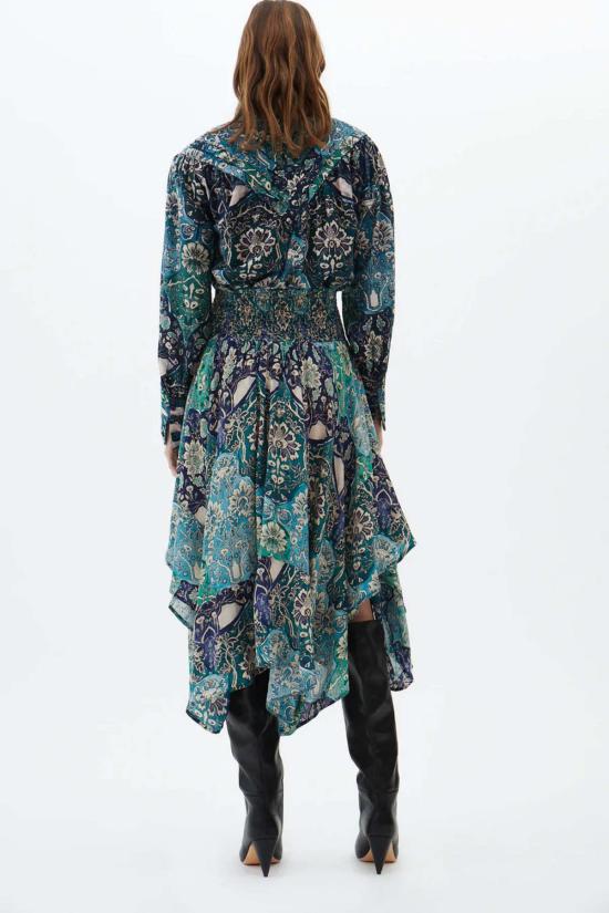  마리아 셰르 롱 스커트 Maria Cher Lugo Amapola 스커트 믹스 2 블루 - MARIA CHER