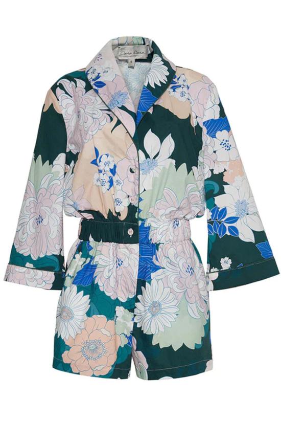  카라 카라 점프수트 카라카라 매디슨 롬퍼 그린 레트로 달리아 - CARA CARA