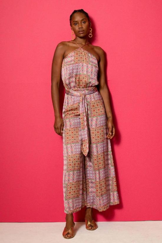  캐롤리나 케이 점프수트 캐롤라이나 K 리즈  믹스 타일 로즈