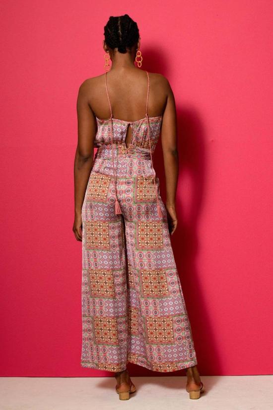  캐롤리나 케이 점프수트 캐롤라이나 K 리즈  믹스 타일 로즈 - CAROLINA K