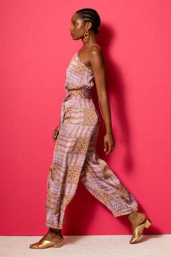  캐롤리나 케이 점프수트 캐롤라이나 K 리즈  믹스 타일 로즈 - CAROLINA K