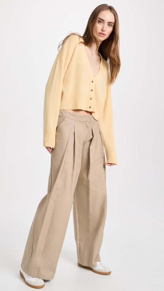  르카샤 스트레이트 팬츠 르 카샤 럼 팬츠 내추럴 - LE KASHA