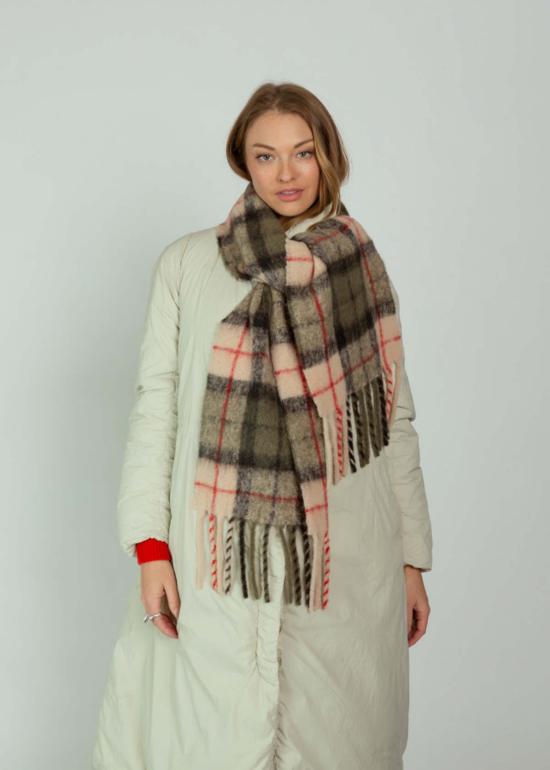  클로즈드 머플러/스카프 닫힌 스카프 옅은 분홍색