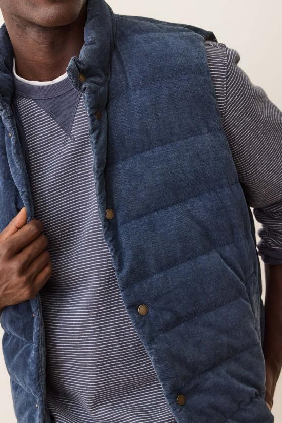  Marine Layer 베스트 마린 레이어 팰리세이즈 코드 퍼퍼  워시드 인디고 - OTHER BRANDS