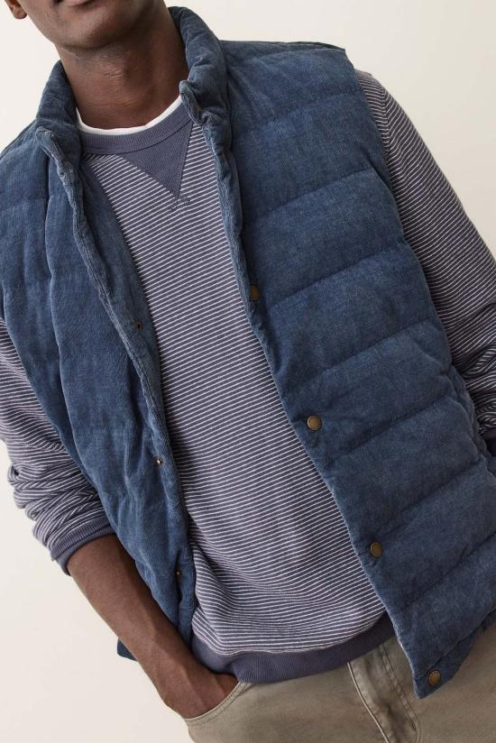  Marine Layer 베스트 마린 레이어 팰리세이즈 코드 퍼퍼  워시드 인디고 - OTHER BRANDS