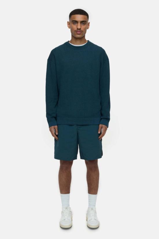  클로즈드 스웨터 닫힌 니트  미드나잇 레이크