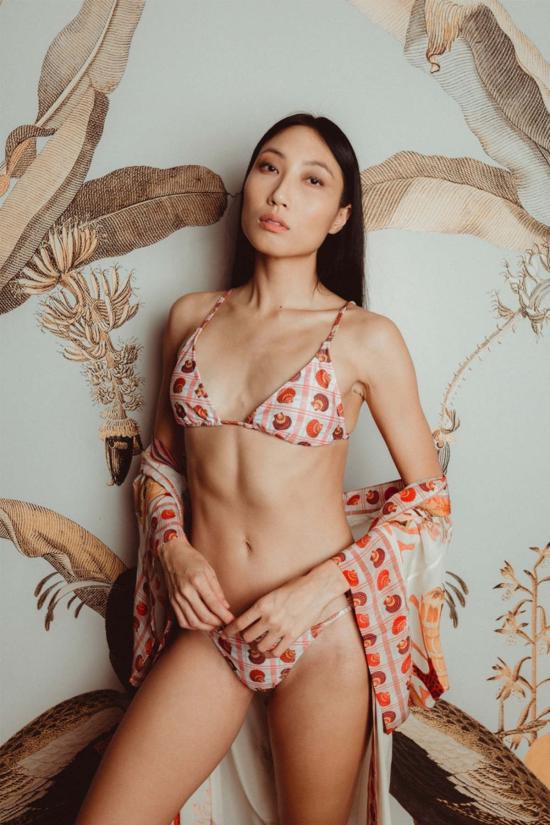  캐롤리나 케이 비키니 수영복 캐롤라이나 K 가브리엘라 비키니 바텀 산호 조개