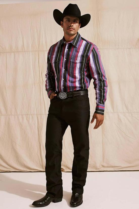  Wrangler 데님 팬츠 랭글러 랜처 부츠 진 블랙 - OTHER BRANDS