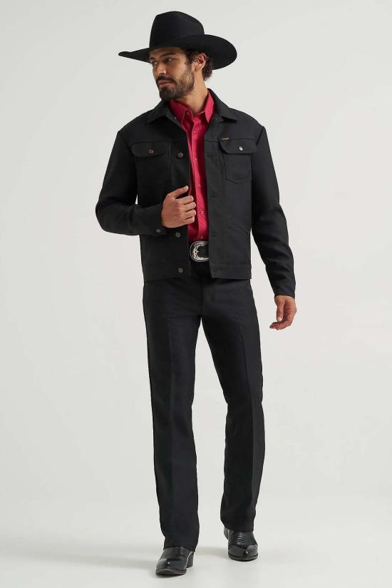  Wrangler 데님 팬츠 랭글러 랜처 부츠 진 블랙 - OTHER BRANDS