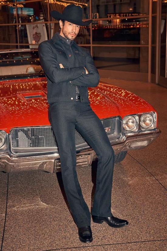  Wrangler 데님 팬츠 랭글러 랜처 부츠 진 블랙