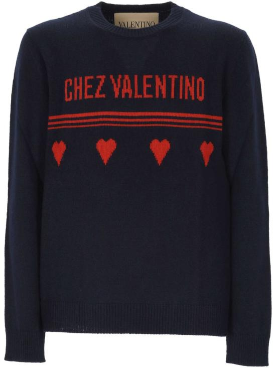 25FW 발렌티노 가라바니 스웨터 7V3KC35AB2EAMU ULTRAMARINE DARK BLU