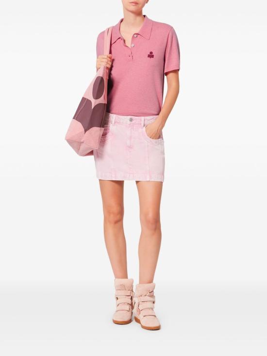 26SS 이자벨마랑에뚜왈 폴로 티셔츠 PU0849FA C1L17E BGGA Pink - ISABEL MARANT ETOILE