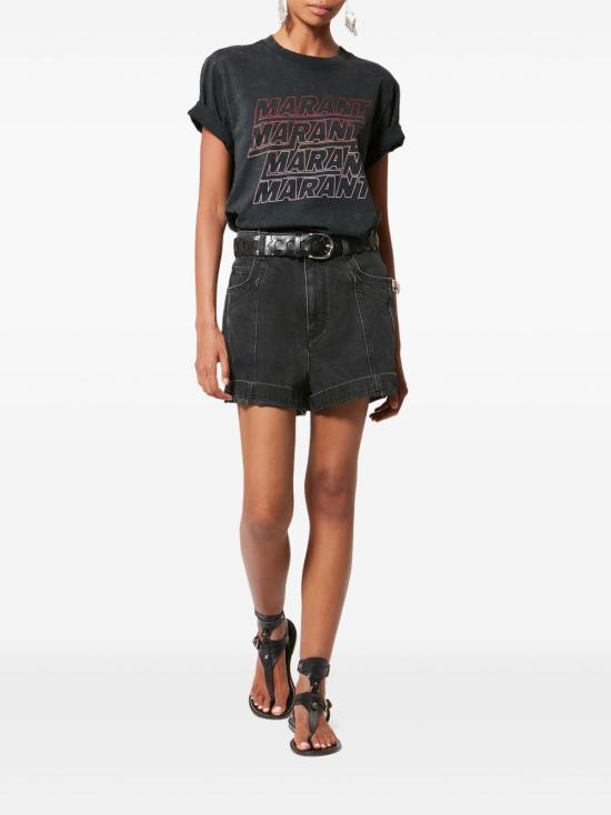 26SS 이자벨마랑에뚜왈 반팔 티셔츠 TS0147FA B1N09E 01OK Black - ISABEL MARANT ETOILE