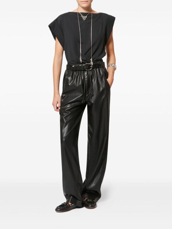 26SS 이자벨마랑에뚜왈 스트레이트 팬츠 PA0629FA D1B03E 01BK Black - ISABEL MARANT ETOILE