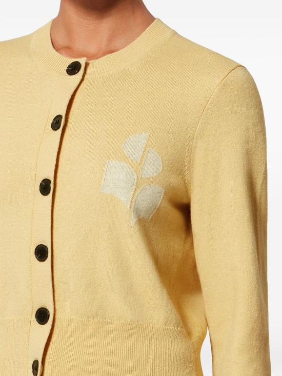26SS 이자벨마랑에뚜왈 가디건 CA0040FA A1X05E 10LY Yellow - ISABEL MARANT ETOILE