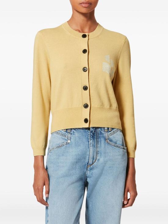 26SS 이자벨마랑에뚜왈 가디건 CA0040FA A1X05E 10LY Yellow - ISABEL MARANT ETOILE