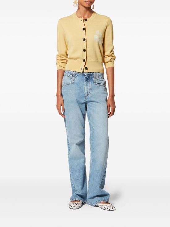 26SS 이자벨마랑에뚜왈 가디건 CA0040FA A1X05E 10LY Yellow - ISABEL MARANT ETOILE