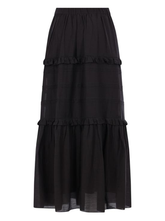 26SS 이자벨마랑에뚜왈 미디 스커트 JU0451FB B3J04E 01BK Black - ISABEL MARANT ETOILE