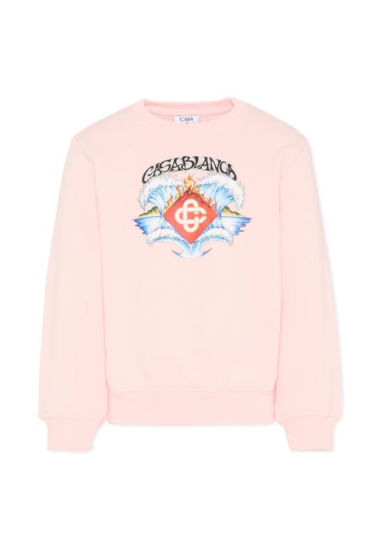 26SS [키즈] 카사블랑카 폴로 셔츠 KSP26 JTP 371 01 EX BC PINK