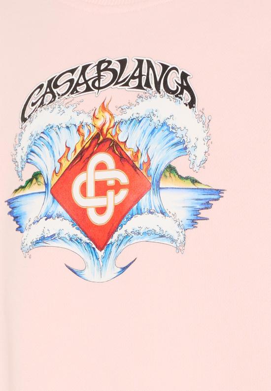 26SS [키즈] 카사블랑카 폴로 셔츠 KSP26 JTP 371 01 EX BC PINK - CASABLANCA