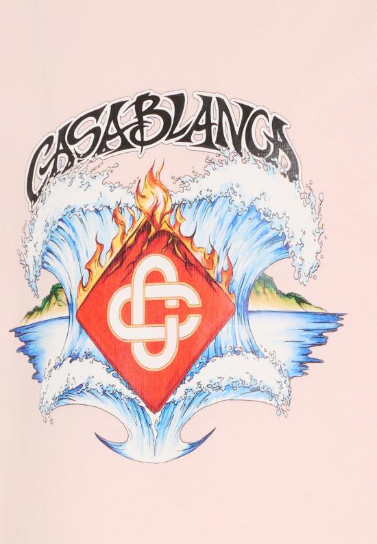 26SS [키즈] 카사블랑카 티셔츠 KSP26 JTS 038 03 EX BC PINK - CASABLANCA