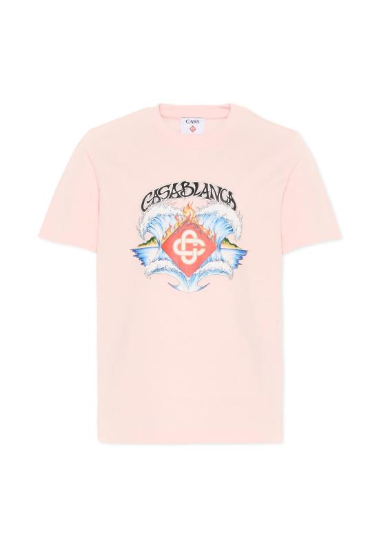 26SS [키즈] 카사블랑카 티셔츠 KSP26 JTS 038 03 EX BC PINK
