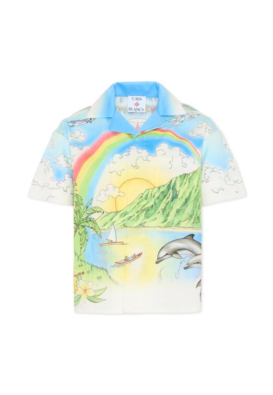 26SS [키즈] 카사블랑카 폴로 셔츠 KSP26 SH 180 02 EX BC MULTICOLOR - CASABLANCA