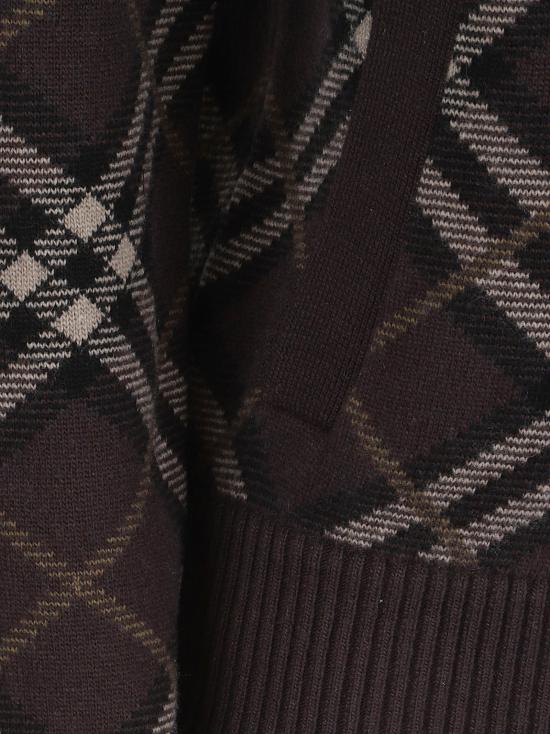 25FW 버버리 체크 울 캐시미어 보머 자켓 8114204 B2412 TRUFFLE IP CHECK - BURBERRY