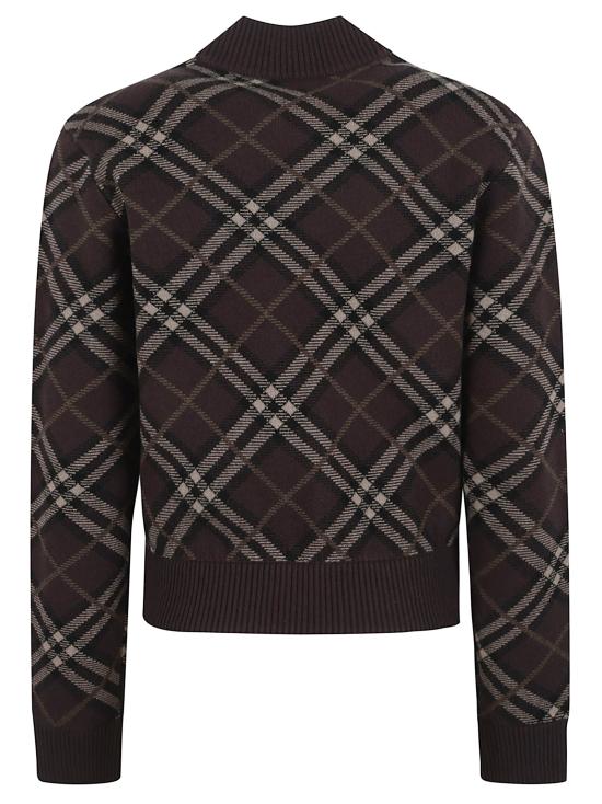 25FW 버버리 체크 울 캐시미어 보머 자켓 8114204 B2412 TRUFFLE IP CHECK - BURBERRY