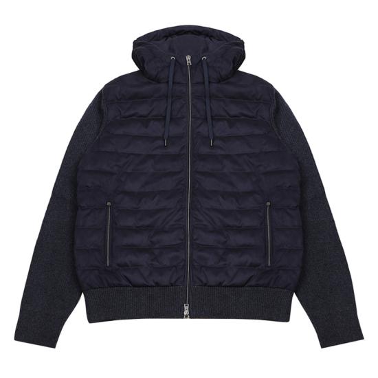 25FW 에르노 콘 카디드 울 G.7 & 스웨이드 이펙트 리조트 자켓 MP00001UR 70260 9201 BLU