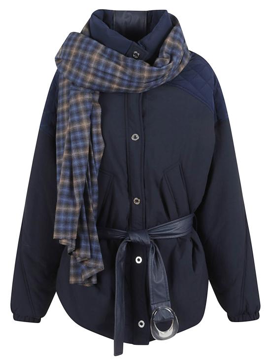 25FW 마벨 패딩 AFW1002 TENYL01 DBLUE DEEP BLUE