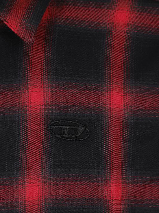 25FW 디젤 S-심플리 체크 셔츠 A18502 0HGBT 9XXA - DIESEL
