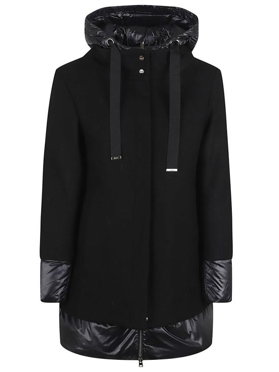 25FW 에르노 에코울 & 나일론 울트라라이트 A-셰이프 PI001966D 33344 9300 NERO