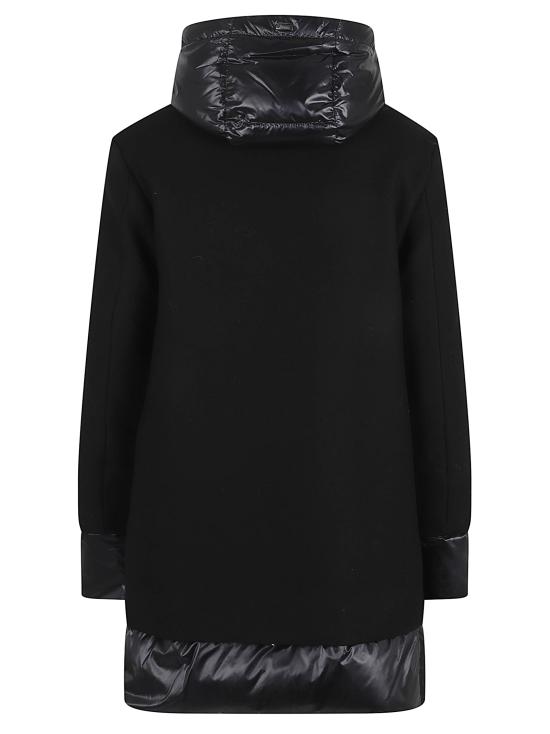 25FW 에르노 에코울 & 나일론 울트라라이트 A-셰이프 PI001966D 33344 9300 NERO - HERNO