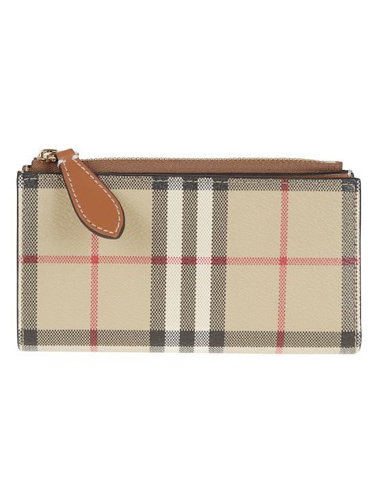 25FW 버버리 미디엄 체크 바이폴드 지갑 8109808 A9534 VNTG CHK BRIAR BROWN