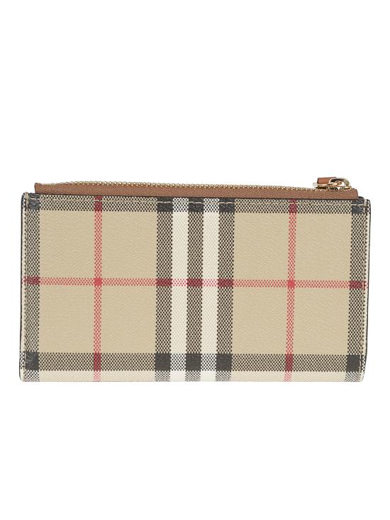 25FW 버버리 미디엄 체크 바이폴드 지갑 8109808 A9534 VNTG CHK BRIAR BROWN - BURBERRY