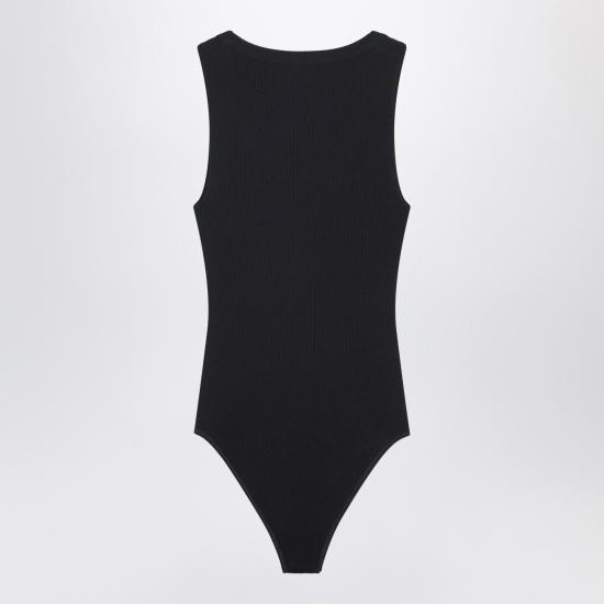 26SS 알라이아 바디수트 티셔츠 AA9B0353K017ACO Black - ALAIA