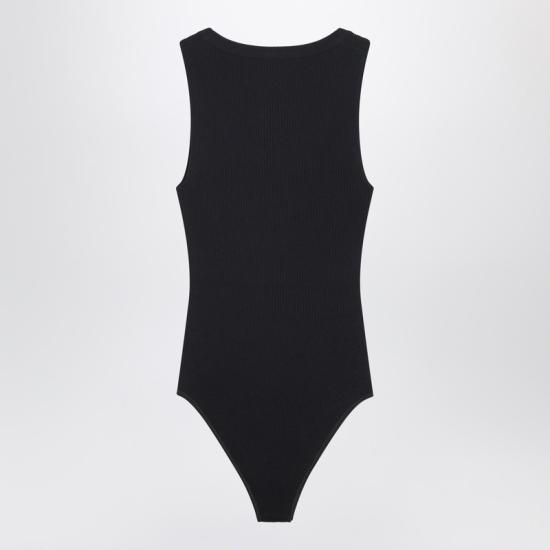 26SS 알라이아 바디수트 티셔츠 AA9B0353K017ACO Black - ALAIA