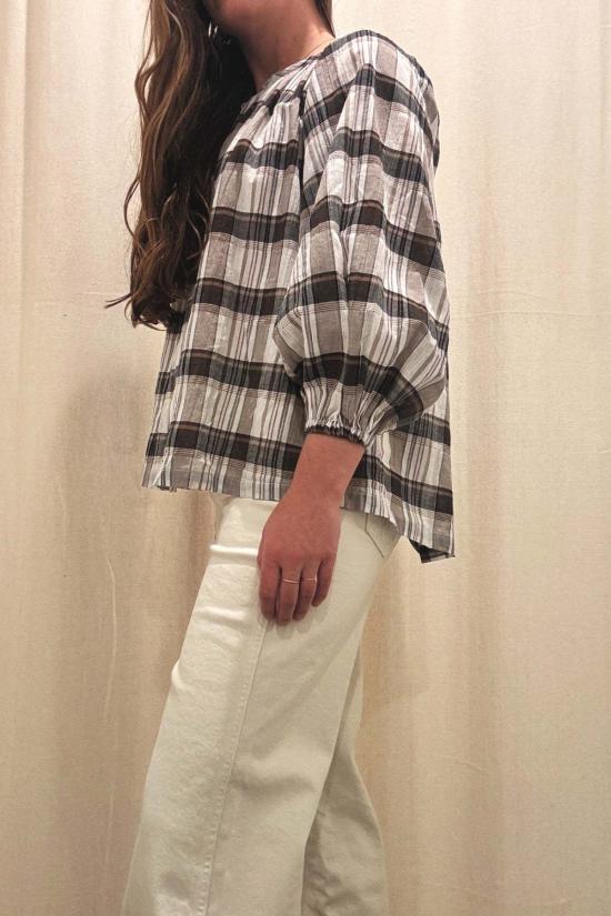  Nary 블라우스 나리 윈도페인 버튼 탑 윈도페인 - OTHER BRANDS