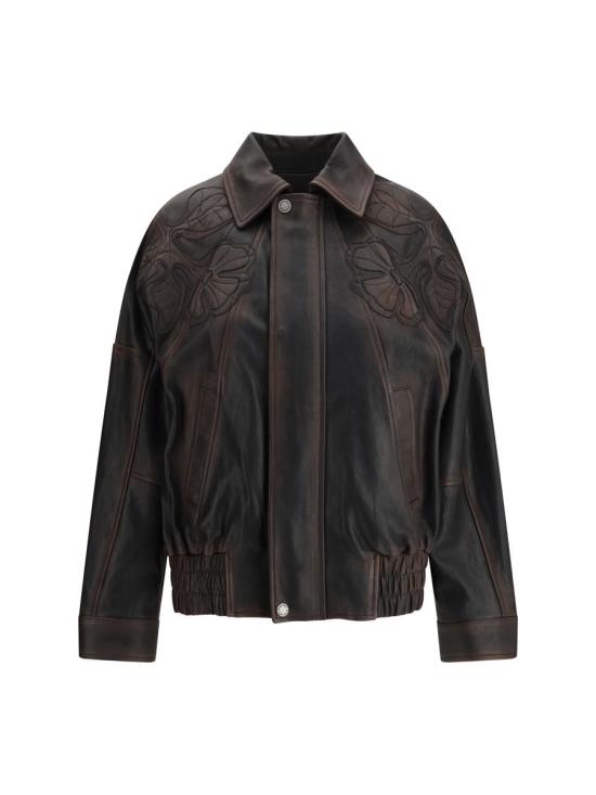 26SS 골든구스 가죽 자켓 GWP02560P002300 40249 BROWN