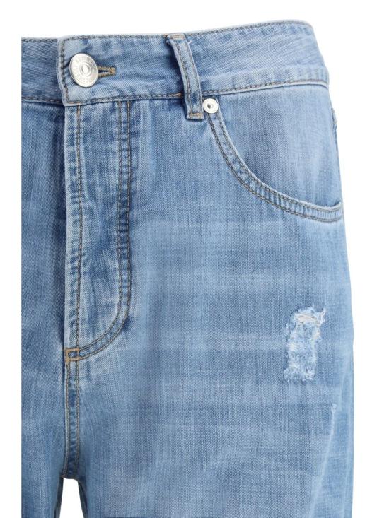 25FW 브루넬로 쿠치넬리 숏팬츠 ME645X2340 C1470 BLUE - BRUNELLO CUCINELLI