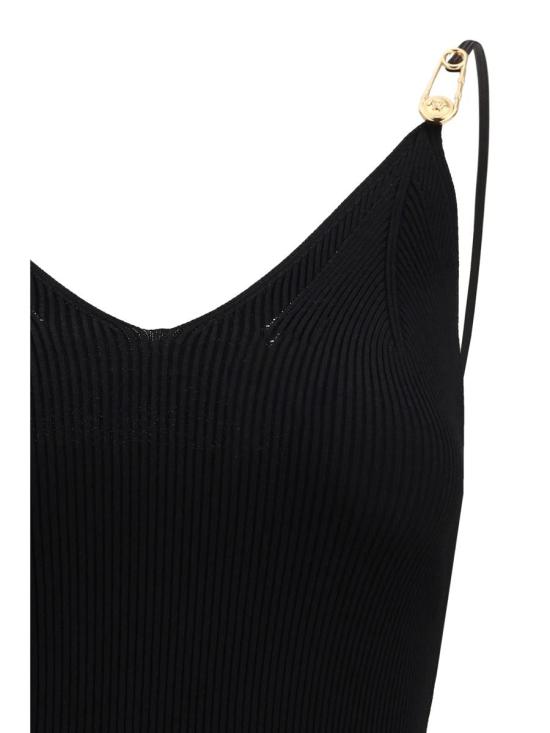 26SS 베르사체 원피스 10185861A12699 1B000 Black - VERSACE