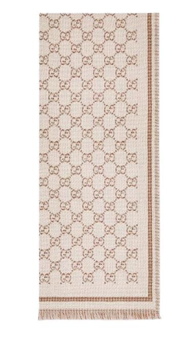 24FW 구찌 GG 울 스카프 839035 3GAMQ9778 Beige ivory