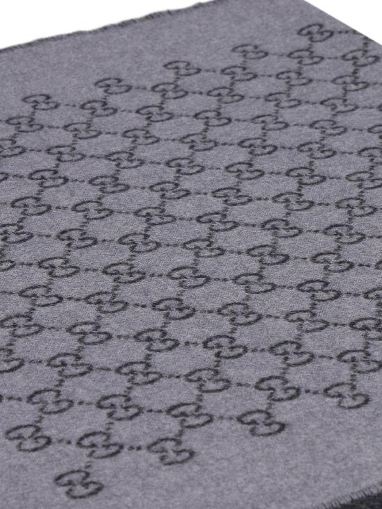 24FW 구찌 GG 자카드 울 스카프 391246 4G2001160 Anthracite - GUCCI