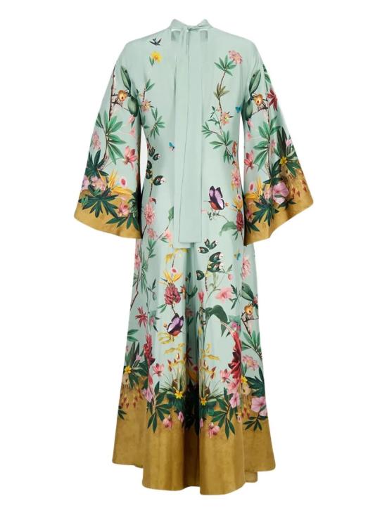 26SS 라 더블제이 롱 원피스 DRE0232 SIL001ZOF06 BU01 ZOOFLORA PLAC E - LA DOUBLEJ