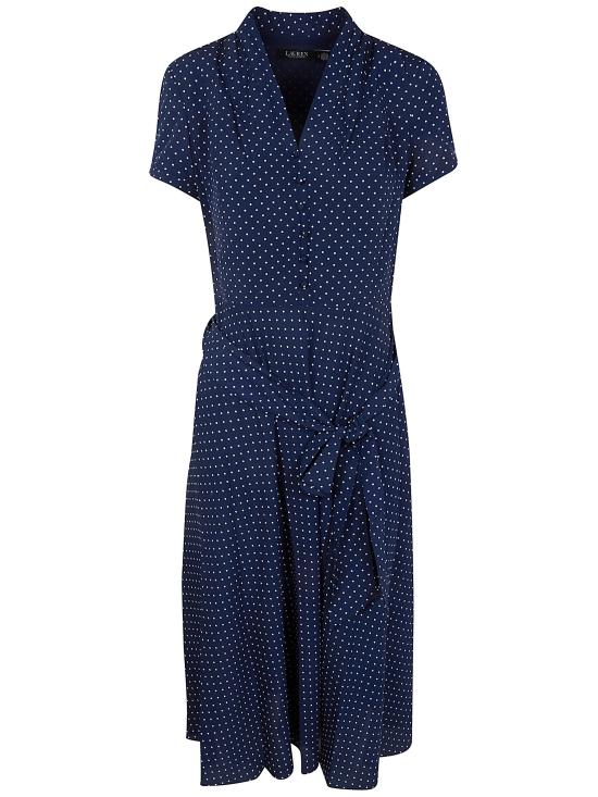 26SS 랄프 로렌 미디 원피스 200P11525001 NAVY WHITE