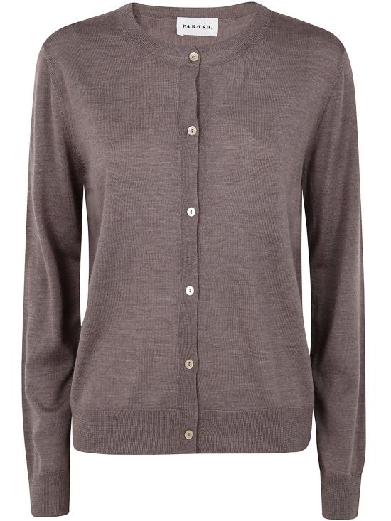 25FW 파로쉬 가디건 D520764 LINFA25W 024 BROWN